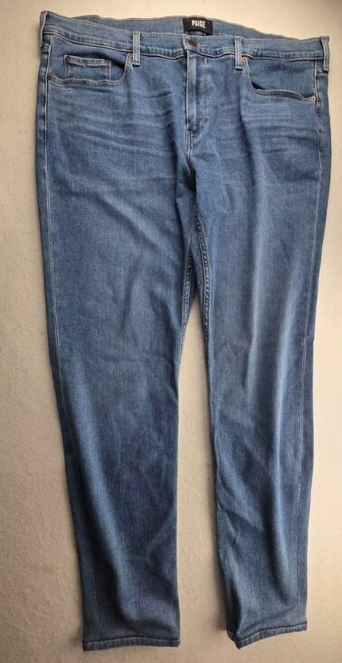 Paige Lennox Slim Straight Blue Jean Size 40